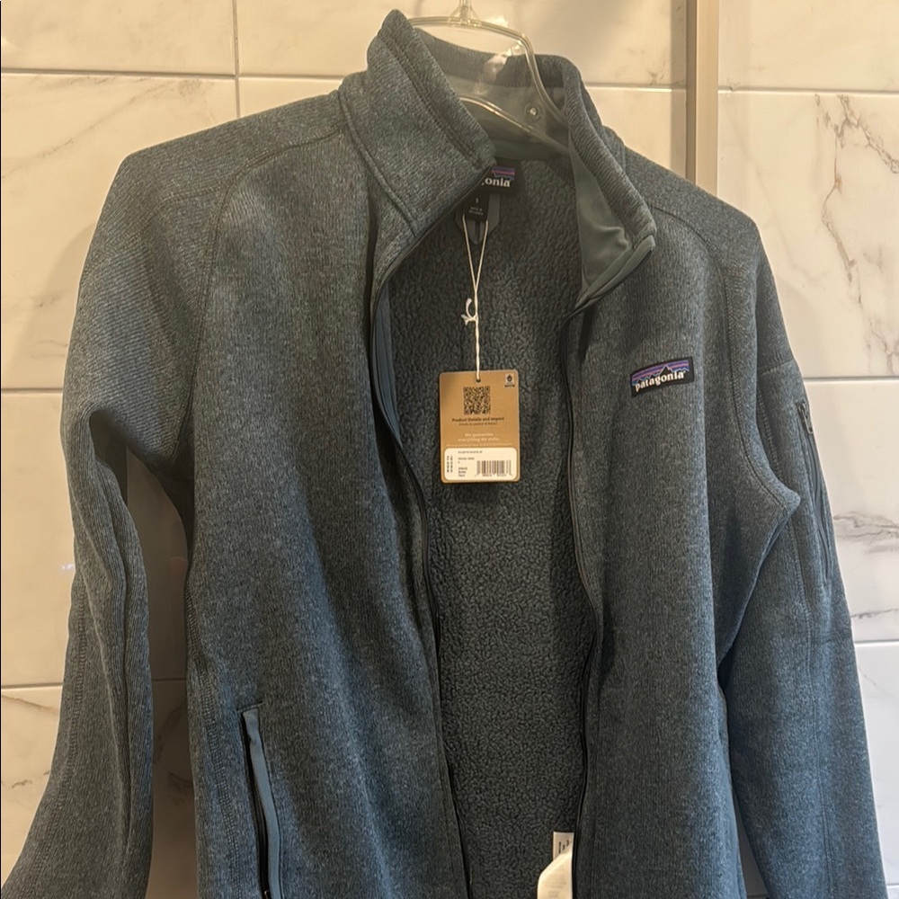 Patagonia Charcoal Full-Zip Fleece Jacket